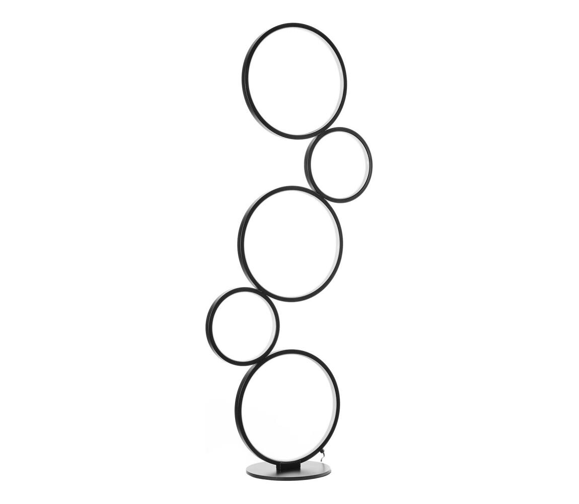 ONLI - LED Stojací lampa RINGS LED/58W/230V 4000K černá 5045/PTNF