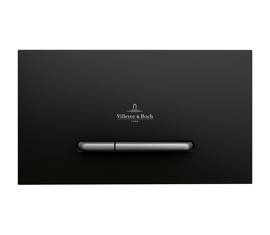 Villeroy & Boch 922169AN -Splachovací tlačítko VICONNECT matná černá/matný chrom 922169AN