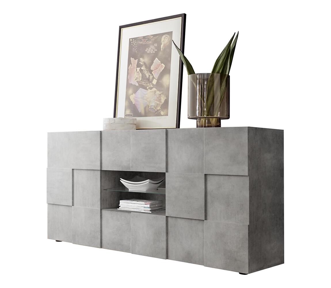 MC Akcent Komoda SERIAN šedá beton 201308-07