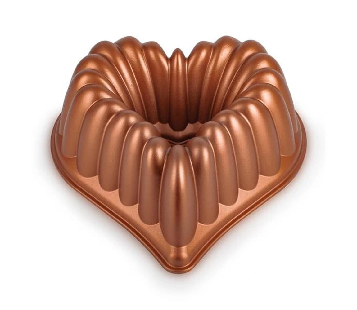 UTC Forma na bábovku KITCHISIMO srdce/měděná 390160