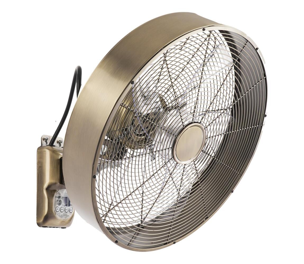 ZE - Nástěnný látor FANNY 50W/230V bronzová + dálkové ovládání ZEV027