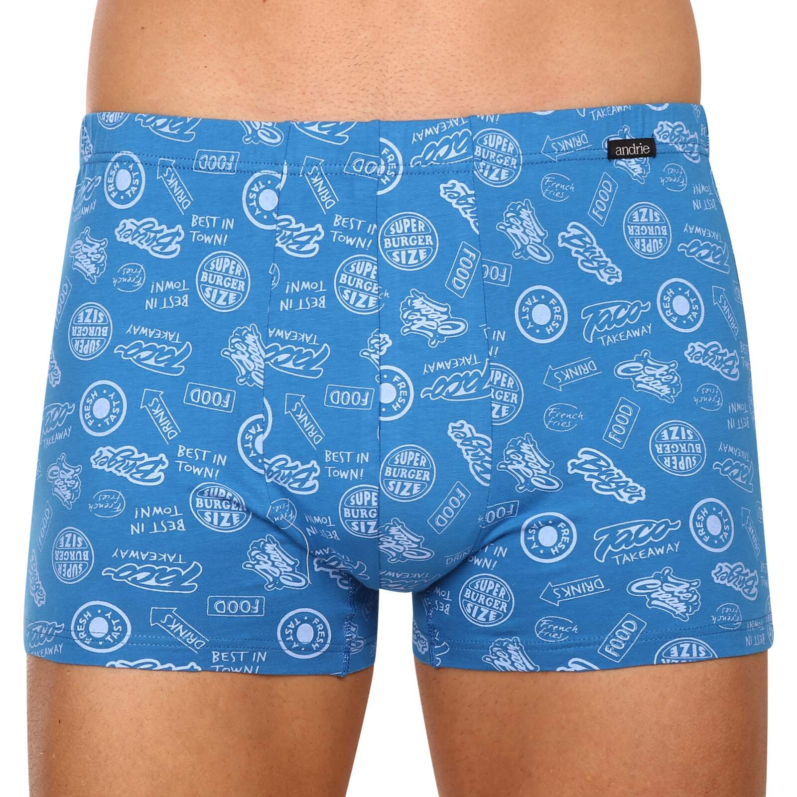 Pánské boxerky Andrie modré (PS 5514 A) 3XL, trenky / trenýrky