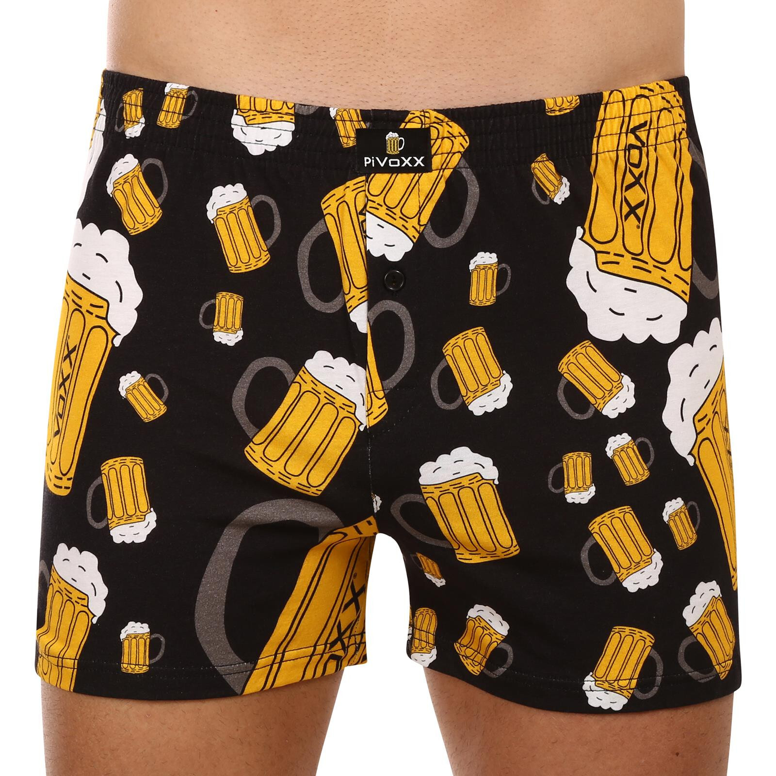 Pánské trenky VoXX černé (Karlos - pivo velké) XXL, trenýrky