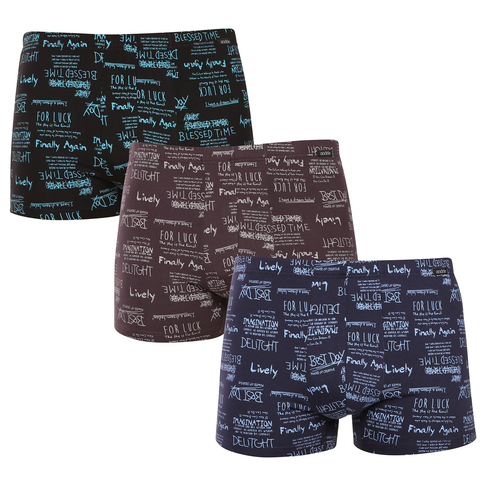 3PACK pánské boxerky Andrie vícebarevné (PS 5787) 3XL, trenky / trenýrky