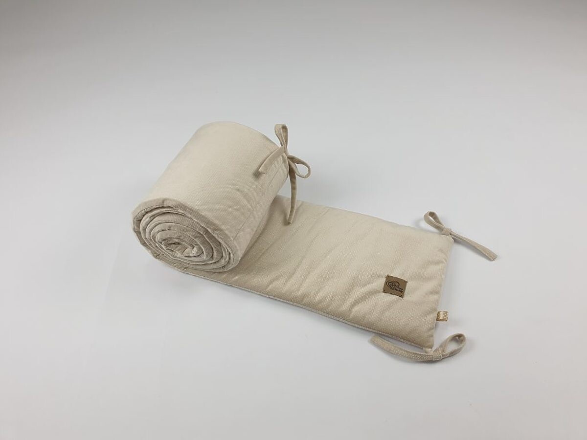 Ochranný mantinel do postýlky - béžová