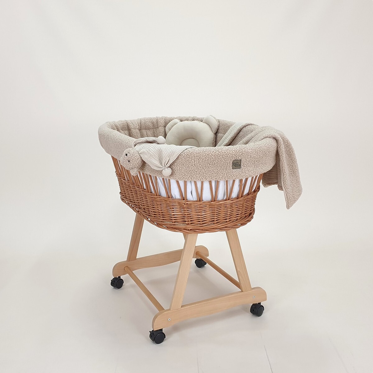 Ourbaby natural wicker bed 40899-0 přírodní