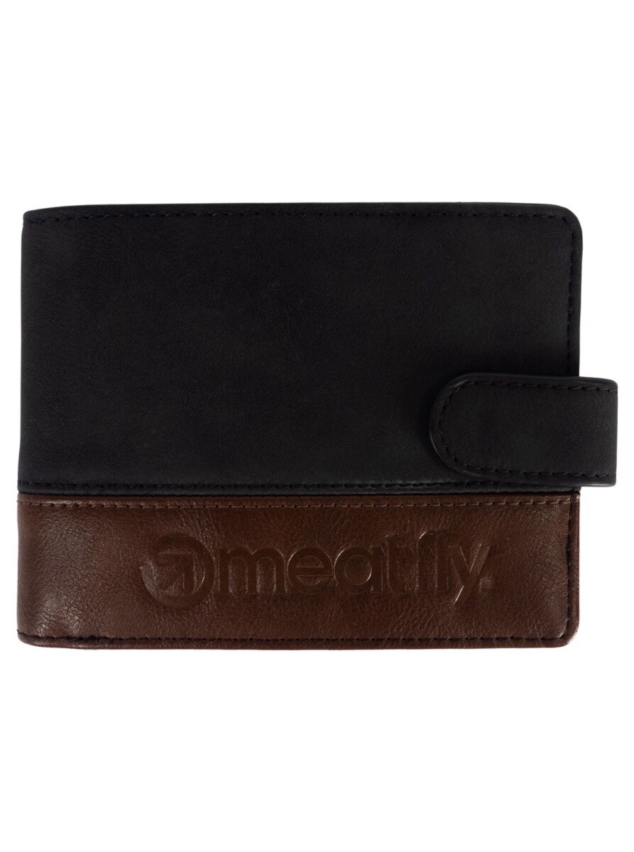 Peněženka meatfly neil hnědá/černá one size