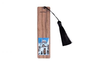 Dřevěná záložka do knihy Ponocný se psem – Josef Lada ©