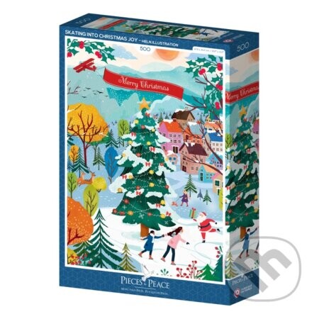 Puzzle Korčuľovanie do vianočnej radosti - Pieces & Peace