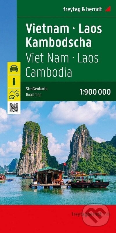 Vietnam – Laos – Kambodža 1:900 000 / automapa - freytag&berndt