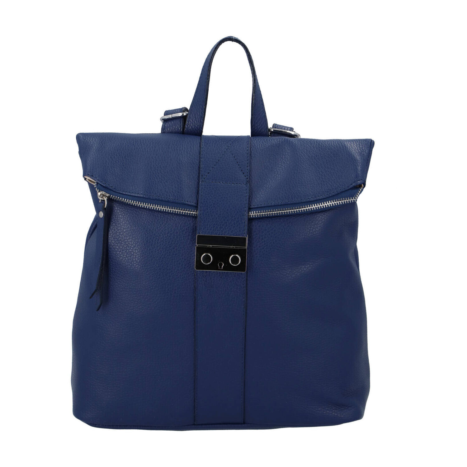 Dámský kožený batůžek modrý - ItalY Ahmed modrá