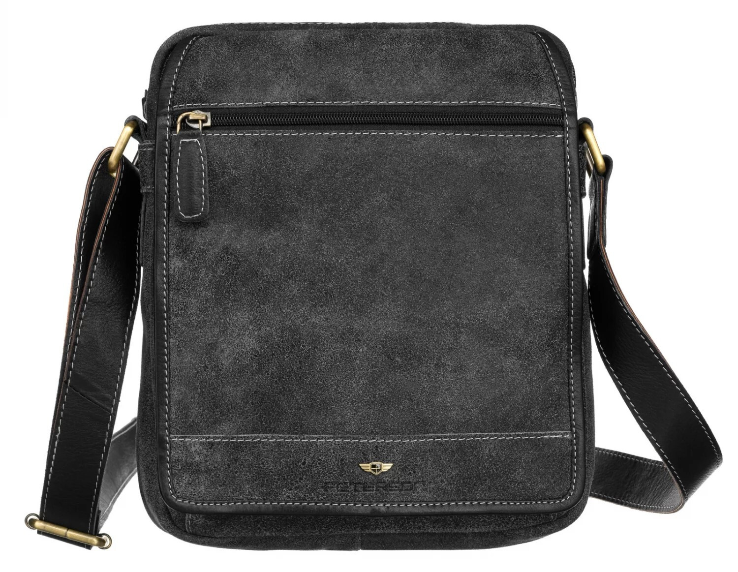 Pánská kožená business taška hnědá - Peterson Joram hnědá