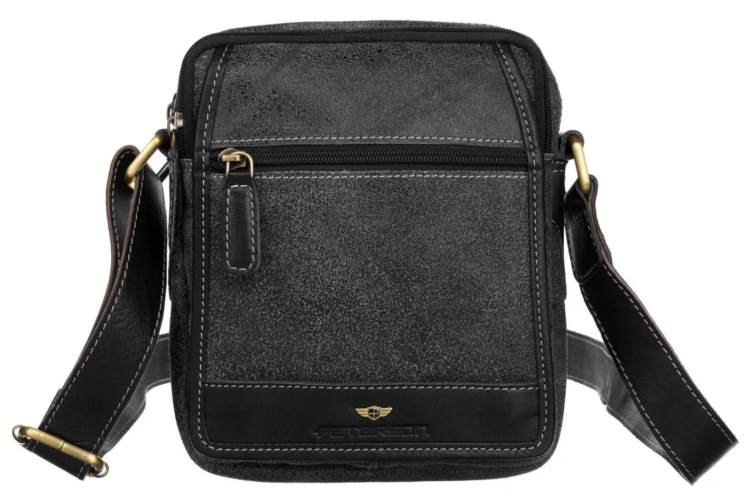 Pánská kožená business taška hnědá - Peterson Kirilo hnědá