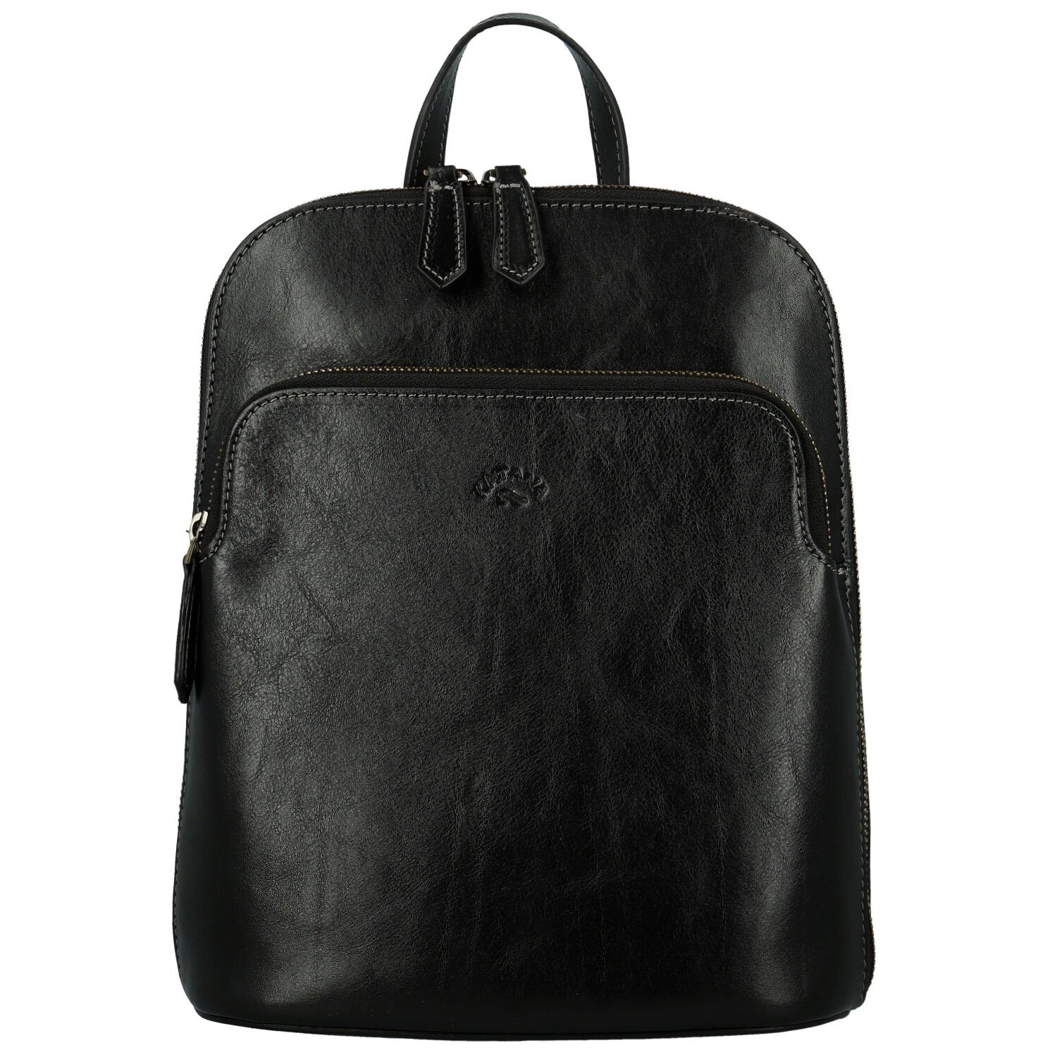 Dámský kožený batoh černý - Katana Naira černá