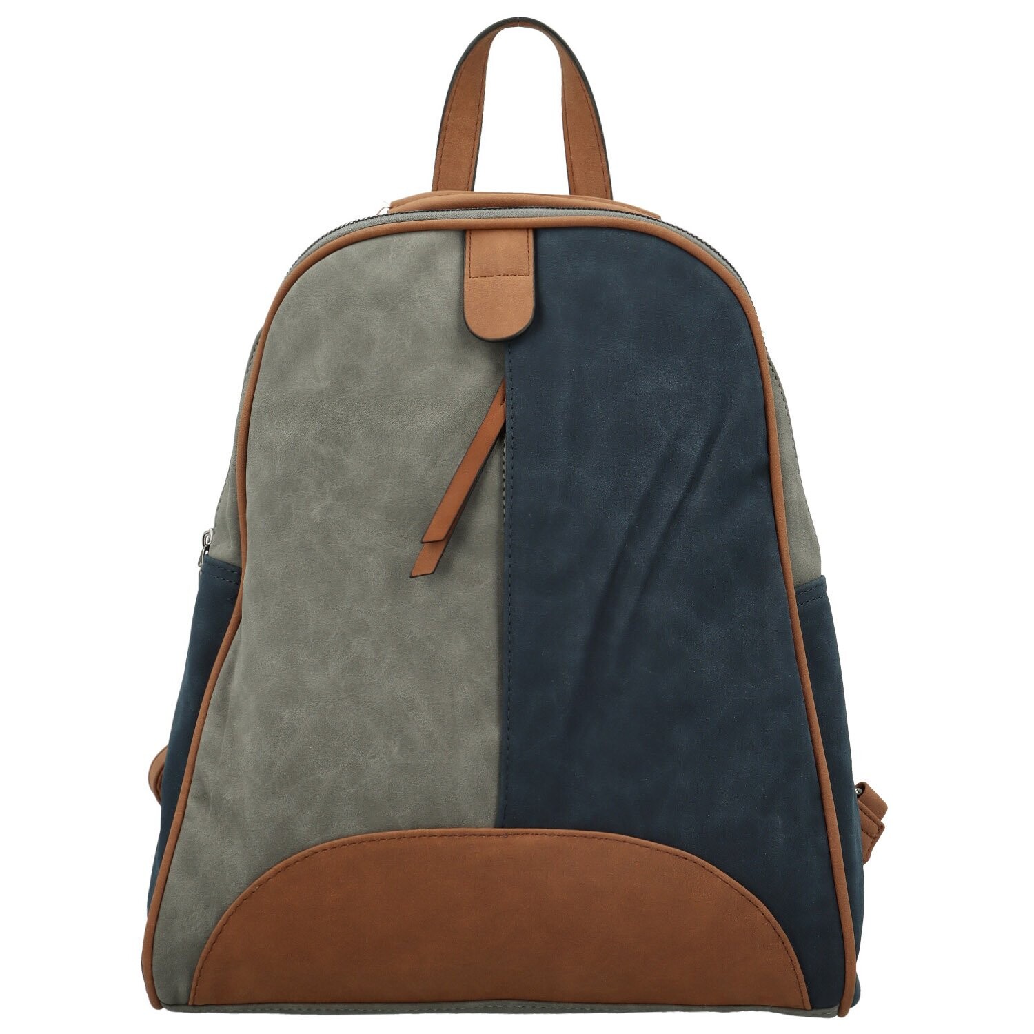 Dámský kabelko/batůžek šedo/modrý - Paolo bags Kavaya šedá