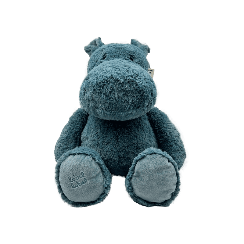 Label Label Plyšák hroch Harvey L - Blue