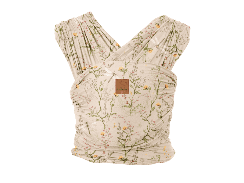 KIKKABOO Šátek na nošení dětí Isla Secret Garden Beige