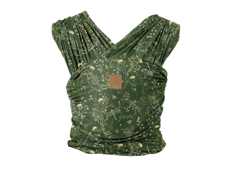 KIKKABOO Šátek na nošení dětí Isla Secret Garden Green