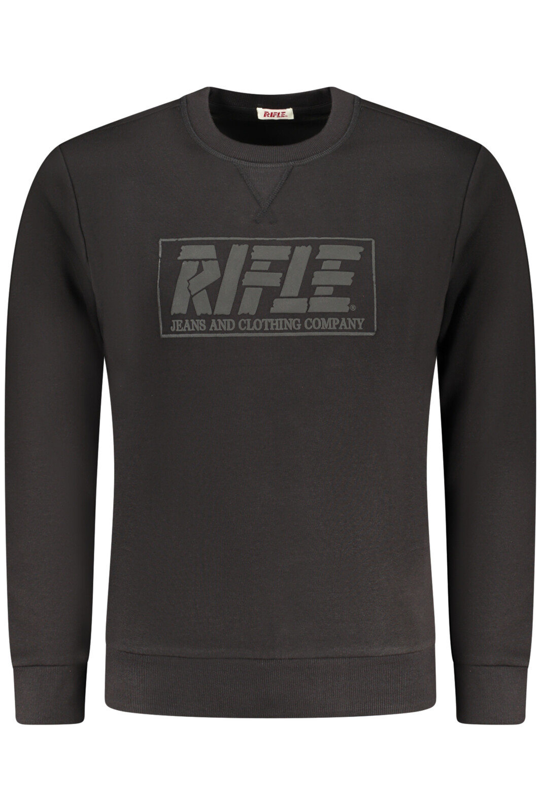 RIFLE MEN'S BLACK ZIP-UP SWEATSHIRT