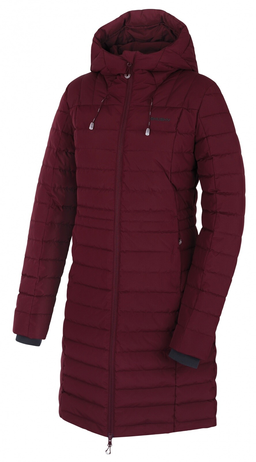 Husky Daili L L - plus, dark bordo Dámský péřový kabát