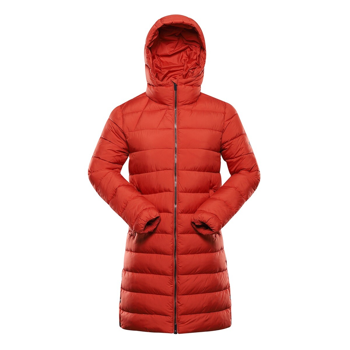 Dámský zimní ultralehký kabát hi-therm alpine pro defra oranžová / červená l