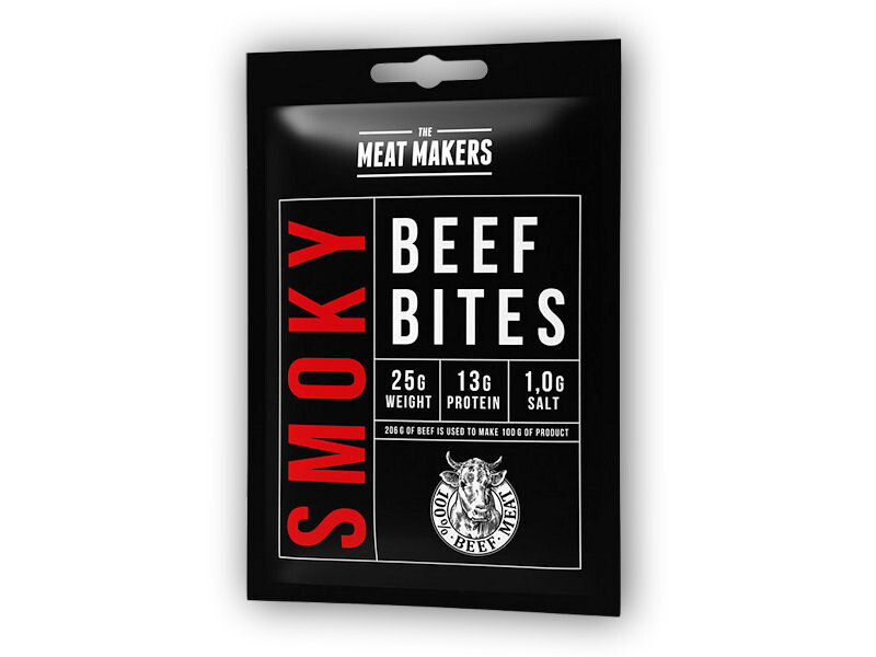 The Meat makers Jerky bites hovězí uzené 25g