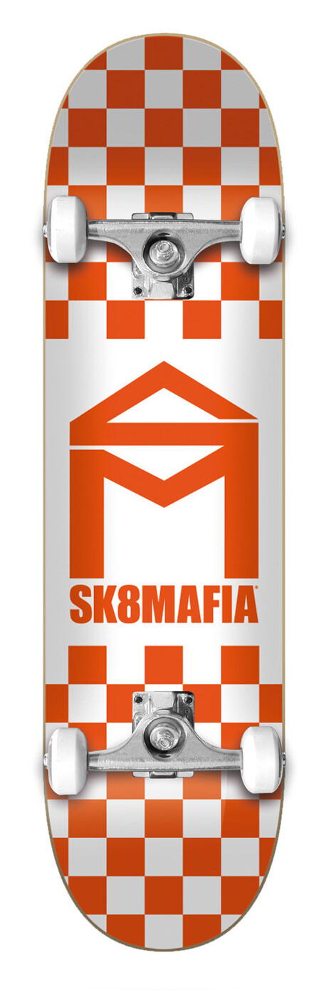 Sk8Mafia - House Logo Checker Orange 8.0