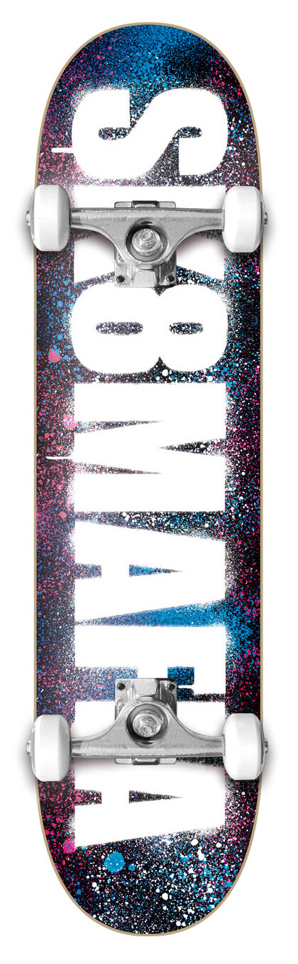 Sk8Mafia - OG Logo Stencil Pink & Blue 8.0
