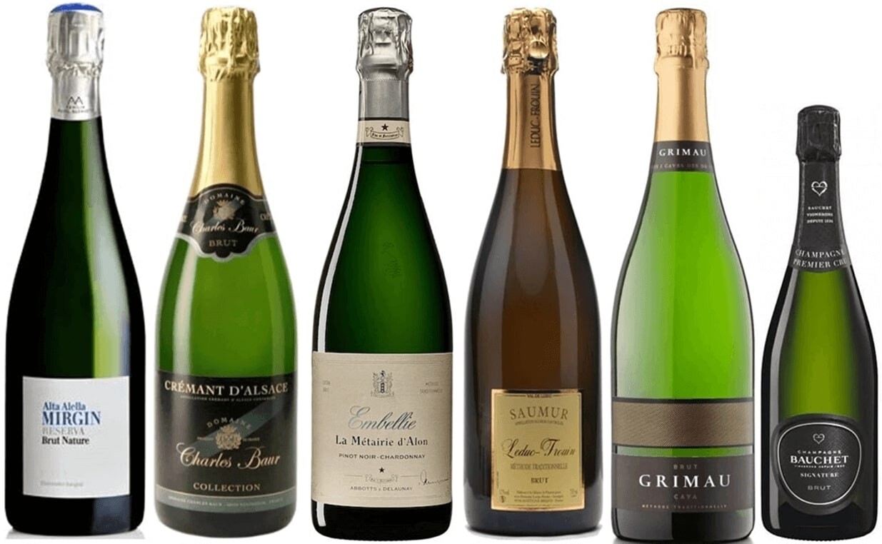 Bublinky v champagne stylu