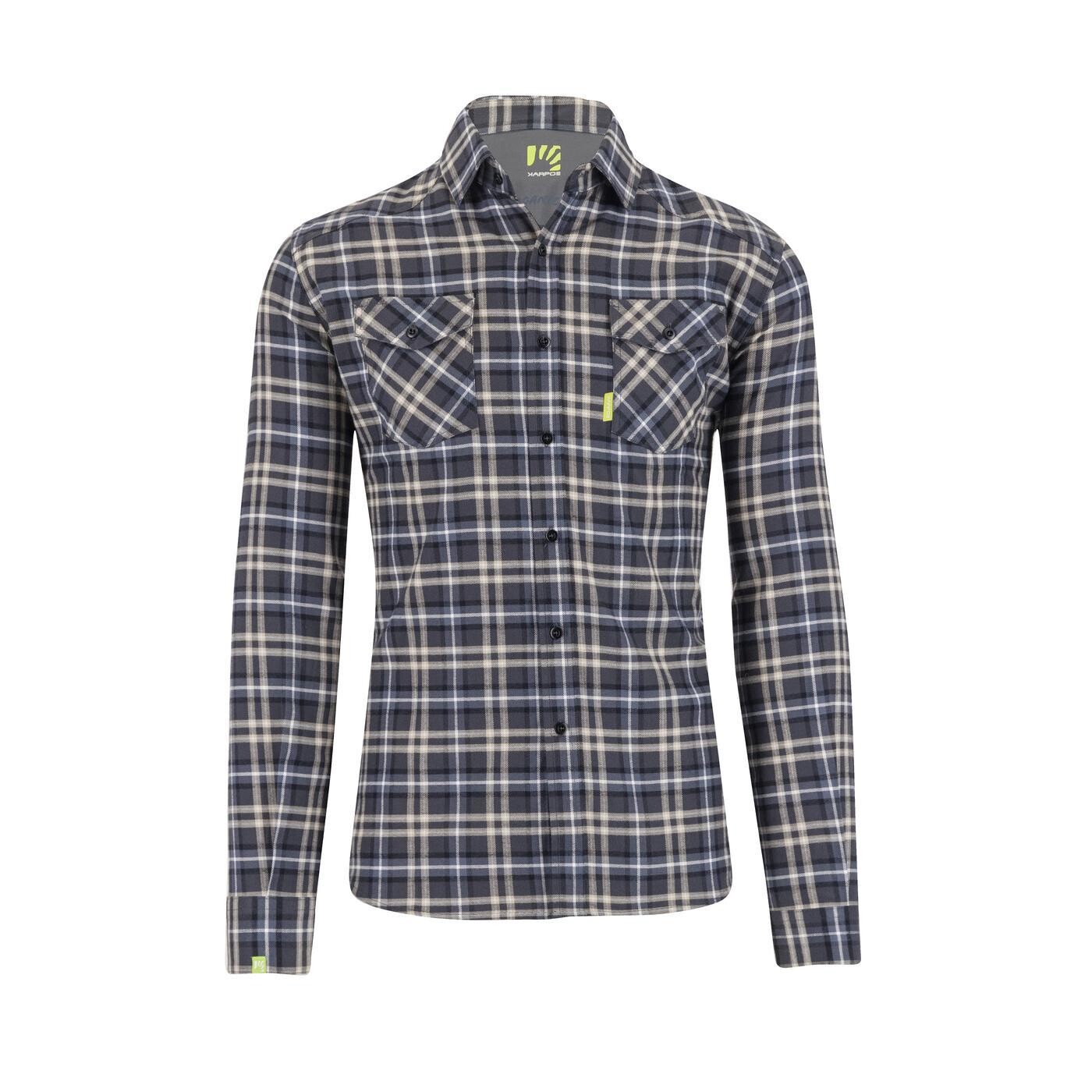 KARPOS Martora Winter Shirt, Woodl.Gray/Ombre Blue velikost: L