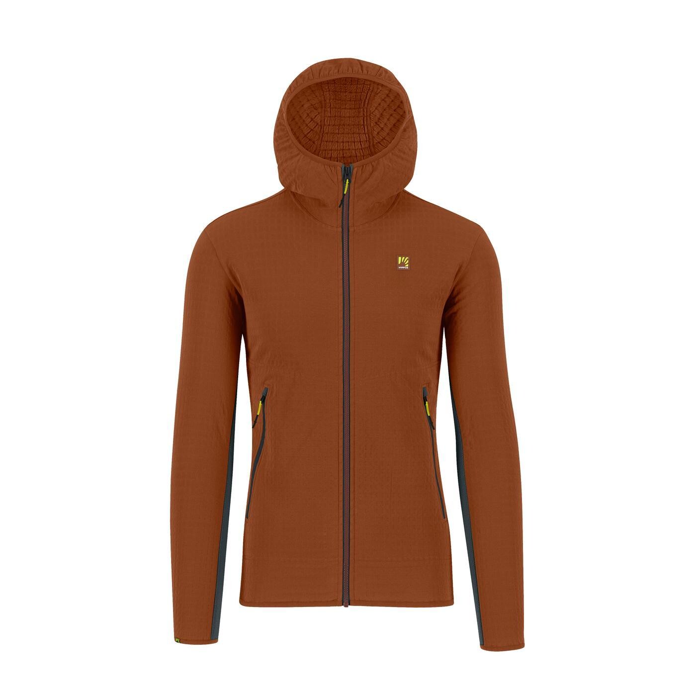 KARPOS Marmolada Hoodie Fleece, Mahogany/Woodl.Gray velikost: L
