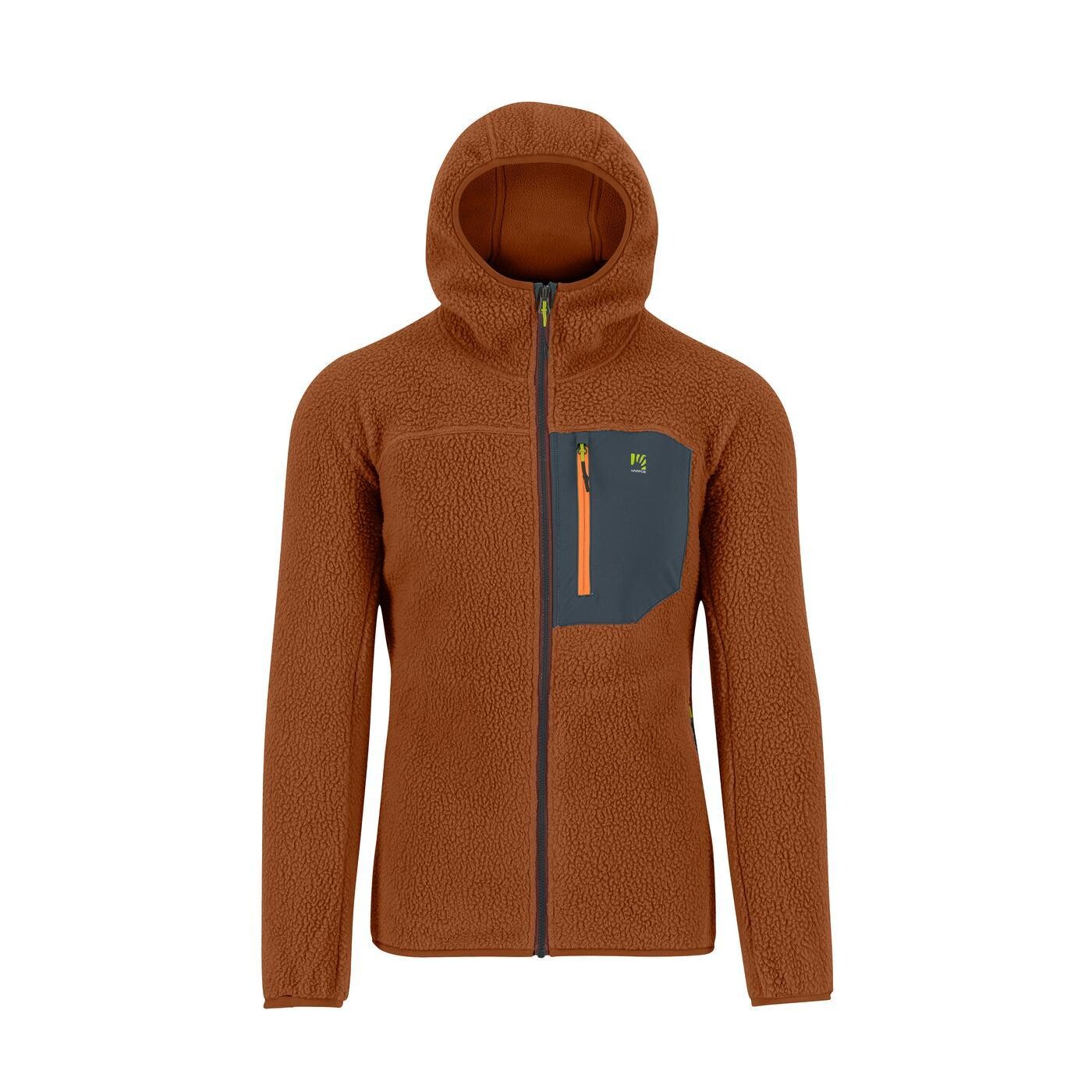 KARPOS Moiazza Retro Hoodie Fleece, Mahogany/Woodl.Gray velikost: L