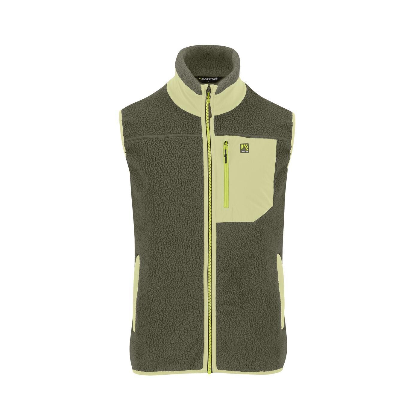 KARPOS Moiazza Retro Fleece Vest, Deep Depths/Tarragon velikost: L