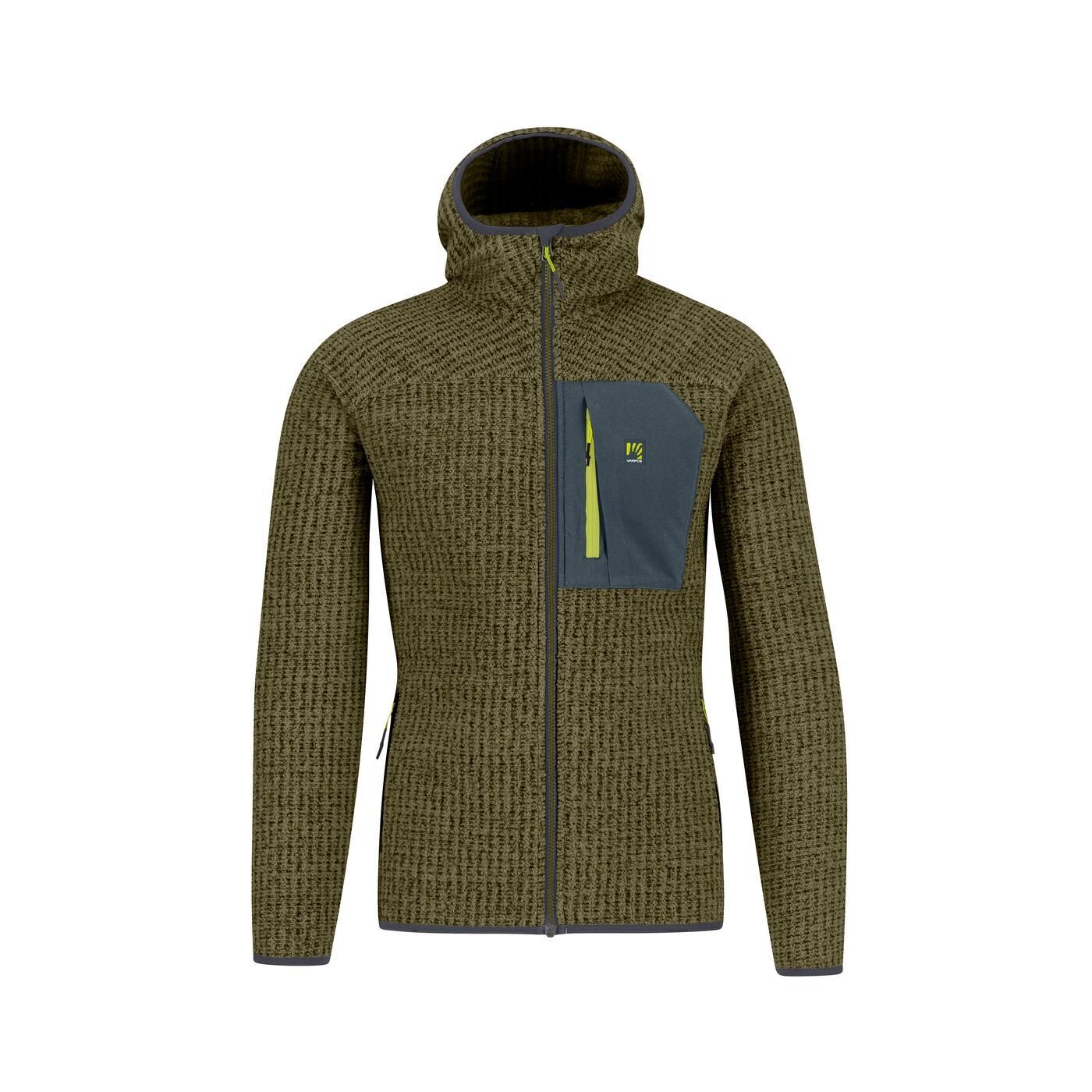 KARPOS Rocchetta Evo Hoodie Fleece, Deep Depths/Woodl.Gray velikost: L