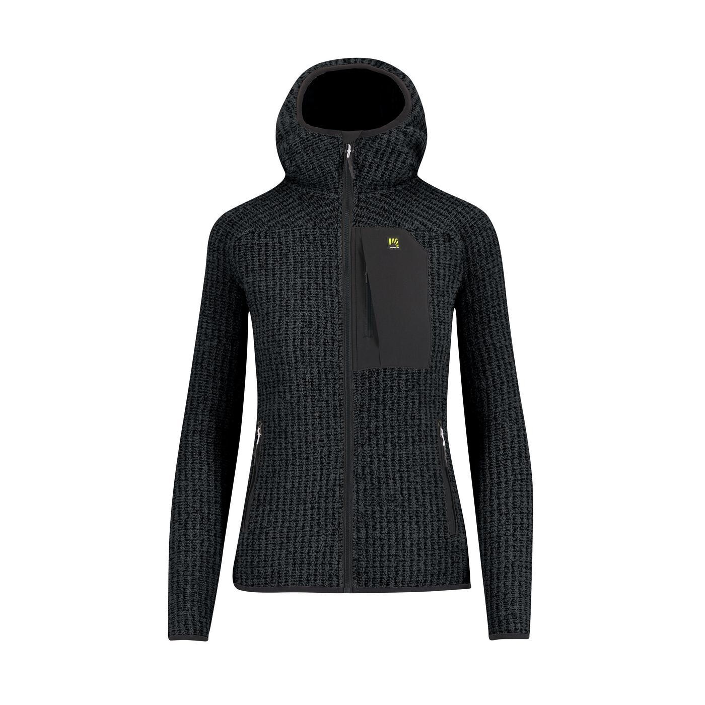KARPOS Rocchetta Evo Hoodie W Fleece, Black velikost: S