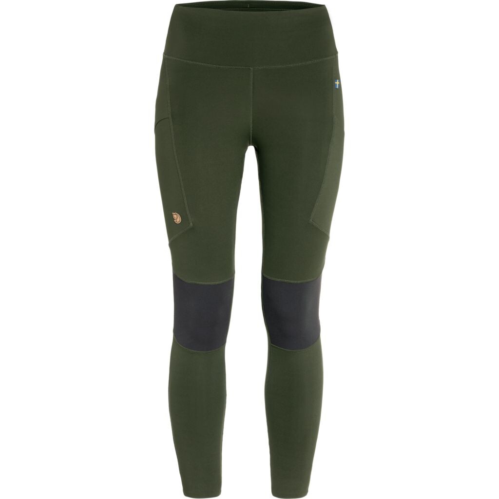 FJÄLLRÄVEN Abisko Trekking Tights Pro W, Deep Forest-Iron Grey (vzorek) velikost: S
