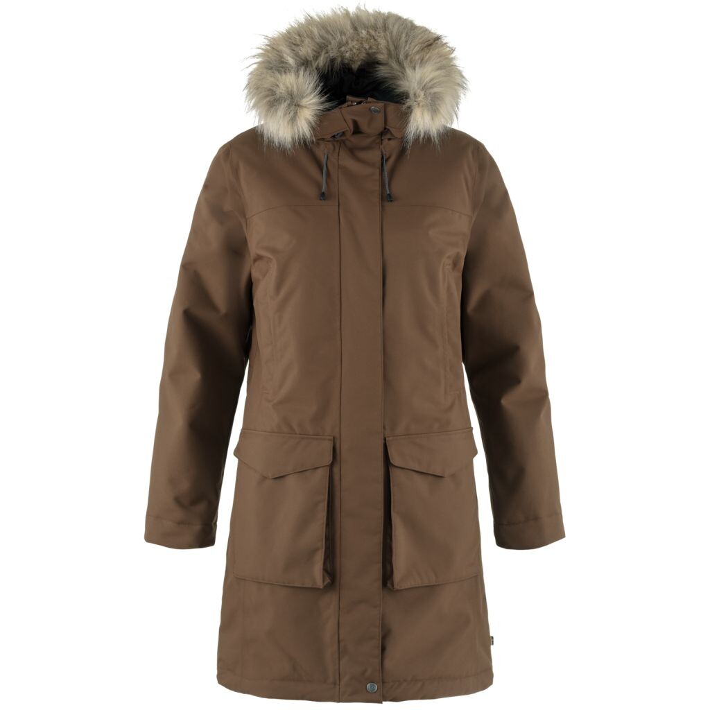 FJÄLLRÄVEN Nuuk Lite Parka W, Dark Oak (vzorek) velikost: S