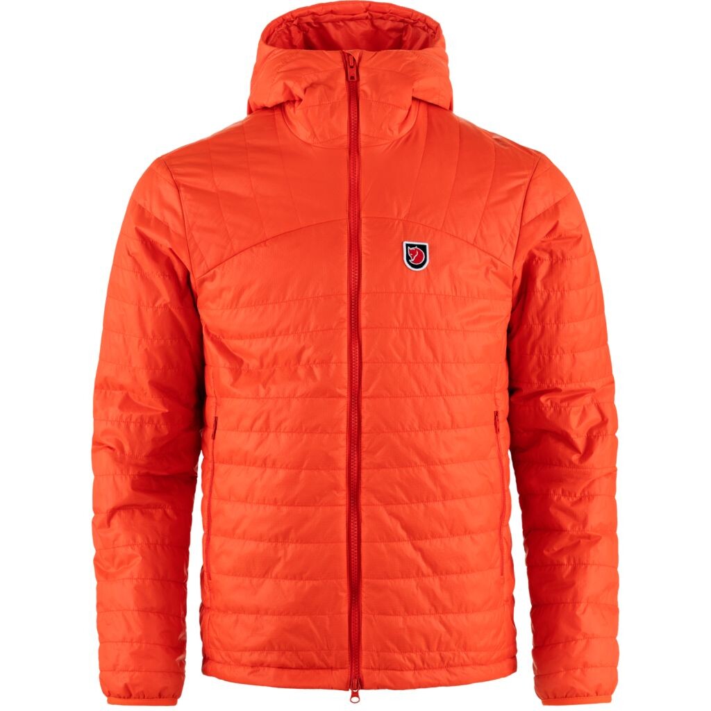 FJÄLLRÄVEN Expedition X-Lätt Hoodie M, Flame Orange (vzorek) velikost: M