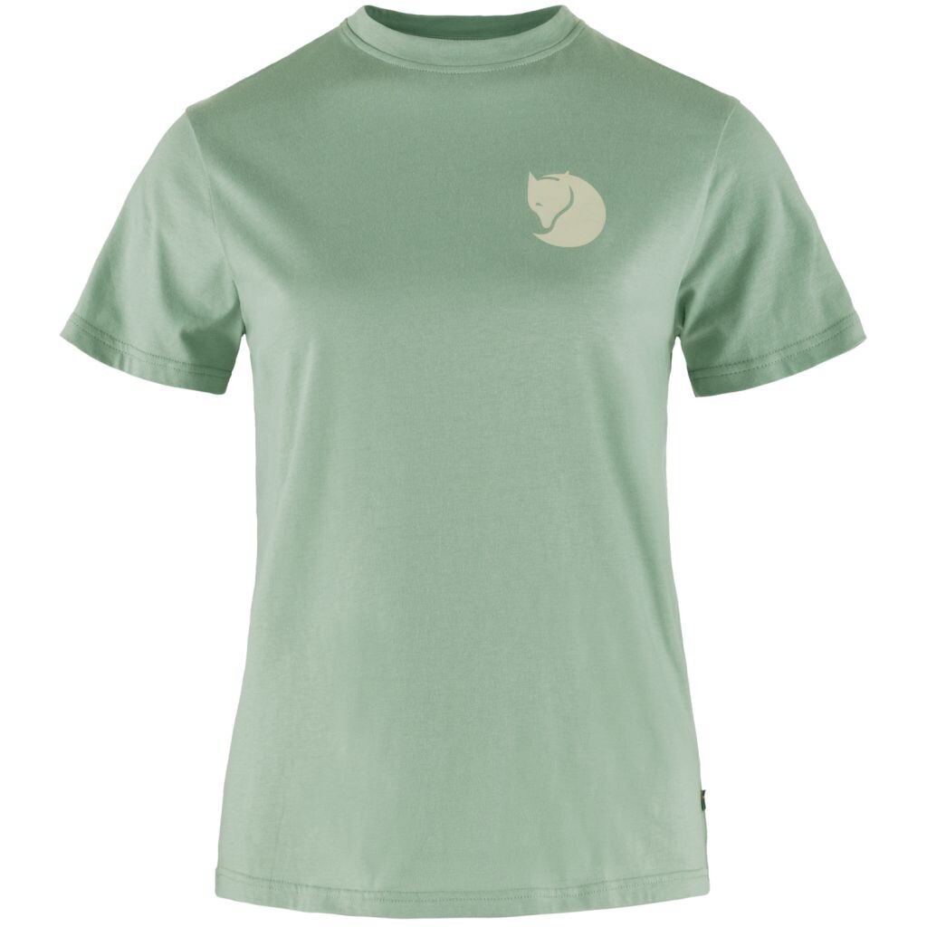 FJÄLLRÄVEN Fox Boxy Logo Tee W, Misty Green (vzorek) velikost: S
