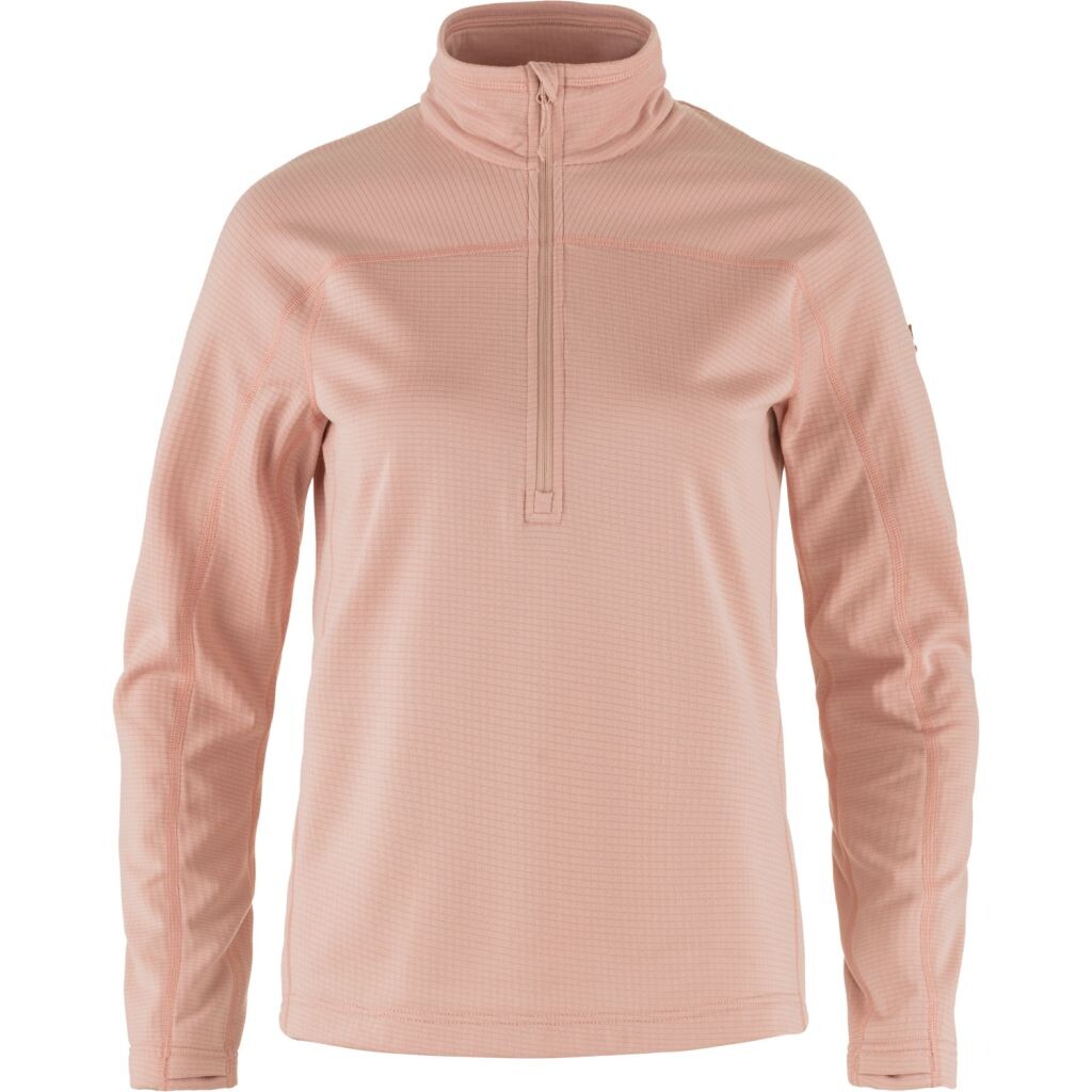 FJÄLLRÄVEN Abisko Lite Fleece Half Zip W, Chalk Rose (vzorek) velikost: S
