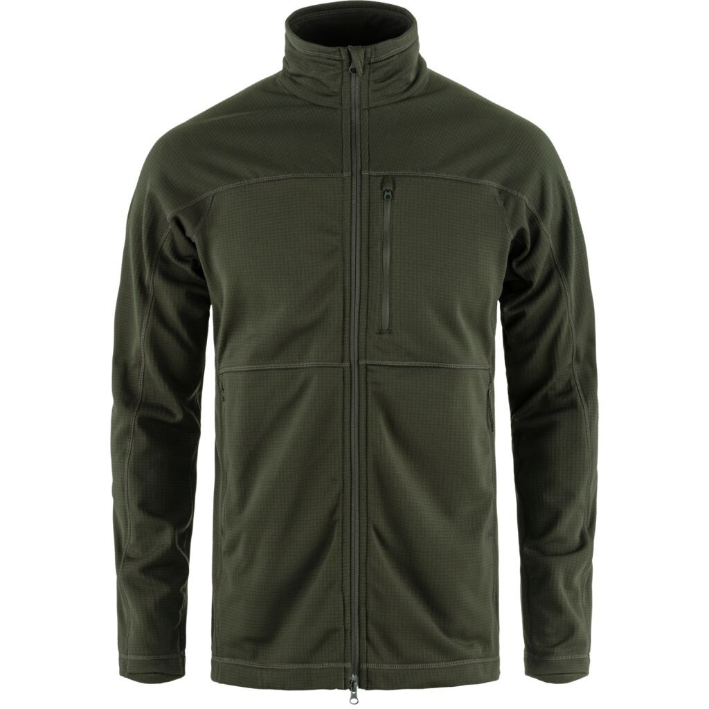 FJÄLLRÄVEN Abisko Lite Fleece Jacket M, Deep Forest (vzorek) velikost: M