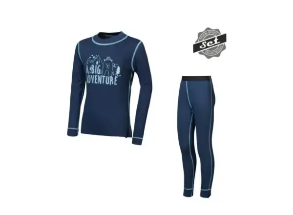 Sensor Double Face Adventure Set dětská spodní vrstva Deep Blue vel. 110