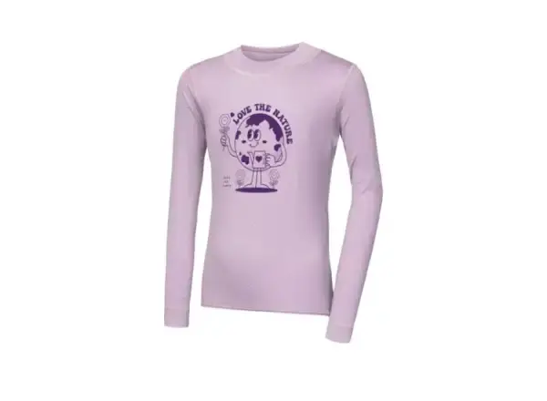 Sensor Merino DF Planet dětské triko dlouhý rukáv Mystic Violet vel. 110
