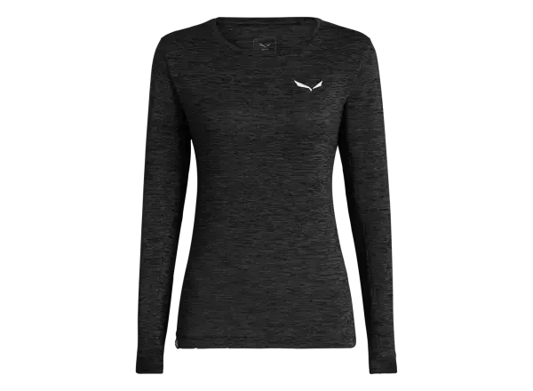 Salewa Puez Melange Dry dámské triko dlouhý rukáv Black Out Melange vel. 42/36