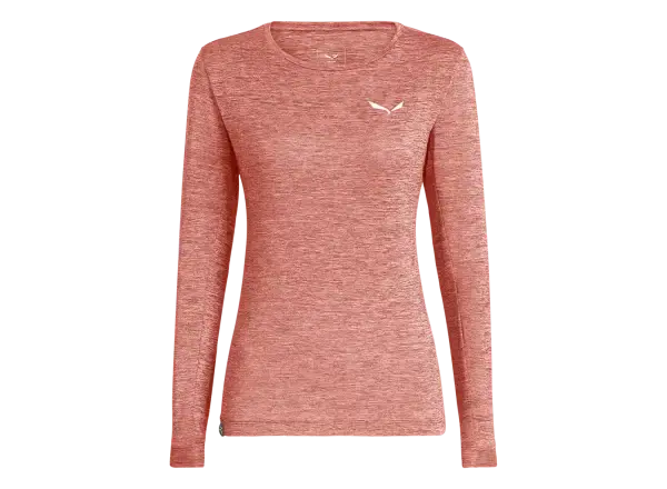 Salewa PUEZ MELANGE DRY W L/S TEE desert pink melange vel. 42/36