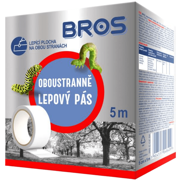 Bros Oboustranně lepový pás, lapač hmyzu, 5 m