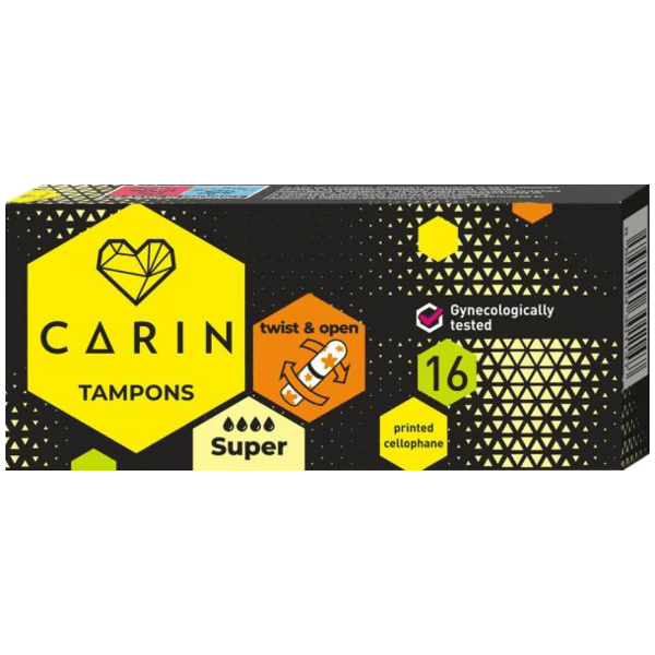 Carin Super dámské tampony, 16 ks