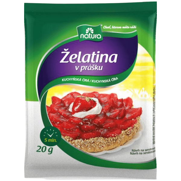Natura Želatina v prášku, kuchyňská čirá, 20 g