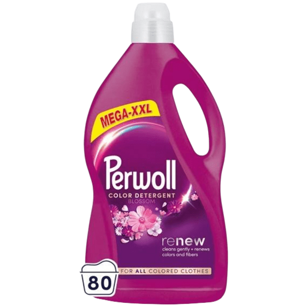 Perwoll prací gel Mega Renew Blossom 80 praní, 4 L