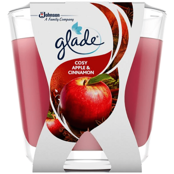 Glade svíčka vonná Decor Cosy Apple & Cinnamon, 70 g